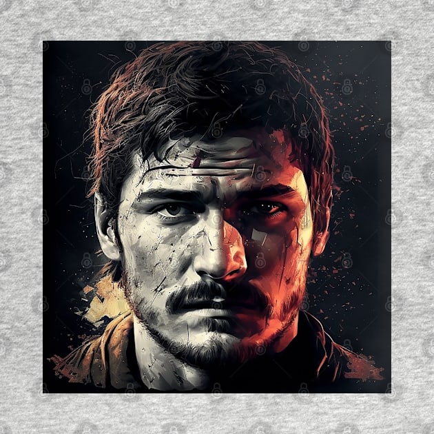 The Last of Us Pedro Pascal Joel inspired design by Buff Geeks Art